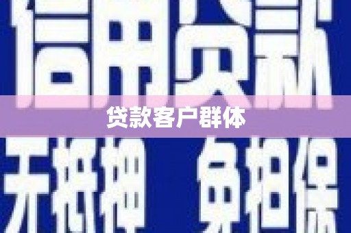 天津贷款客户群体