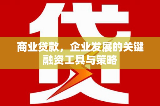 南陵商业贷款，企业发展的关键融资工具与策略