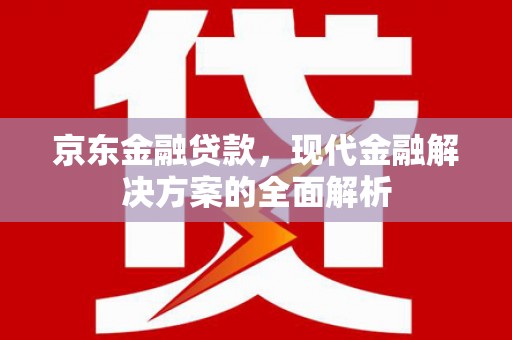 马边京东金融贷款，现代金融解决方案的全面解析