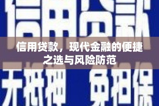 厦门信用贷款，现代金融的便捷之选与风险防范