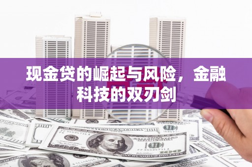 嘉模堂区现金贷的崛起与风险，金融科技的双刃剑