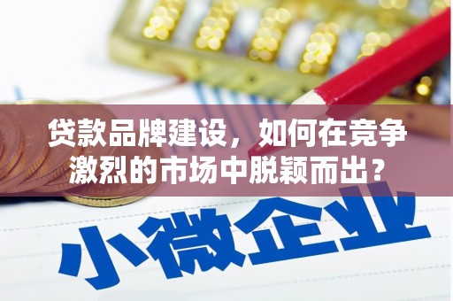 海安贷款品牌建设，如何在竞争激烈的市场中脱颖而出？