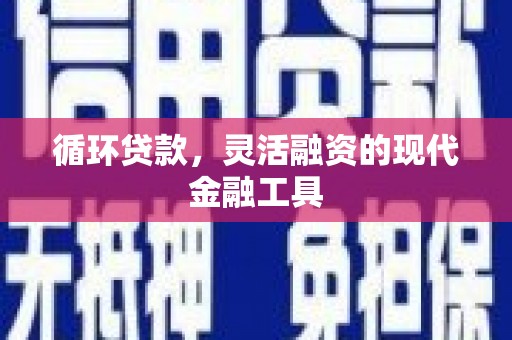上街循环贷款，灵活融资的现代金融工具